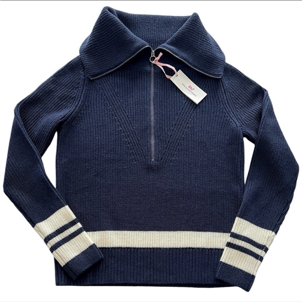 Vineyard Vines Striped Half-Zip Sweater - Picture 5 of 13